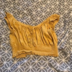 Yellow Crop Top - Brandy Melville